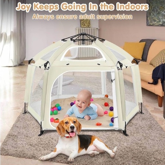 Portable Toddler Playpen / Tent Removable Indoor and Outdoor with Travel Bag, - Picture 5 of 15